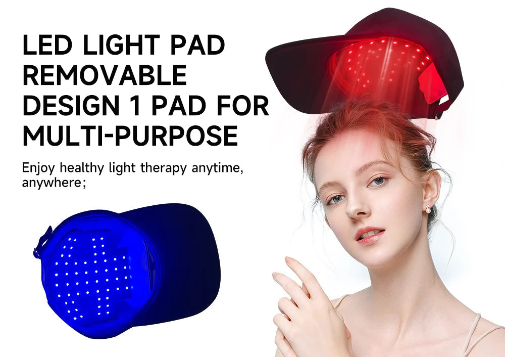 NovaPeak Glow red light cap — lifestyle product view