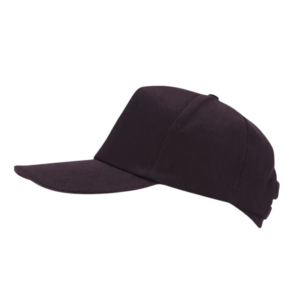 NovaPeak Glow red light cap — side profile view of black cordless LED cap